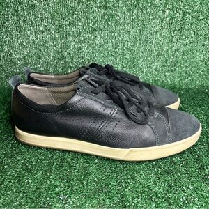 ECCO Soft‎ Sneakers Mens 10 / 44 Leather Comfort Shoes Lace Up Shoes
